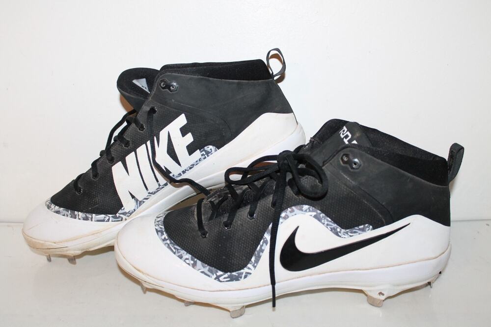 Nike Force Air Mike Trout 4 Pro Baseball Cleats, 917920-001, Blk/Wht, Men's 13